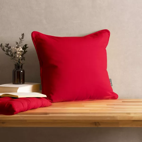 Coj�n cuadrado en algod�n (40 x 40 cm) Pixel Rojo
