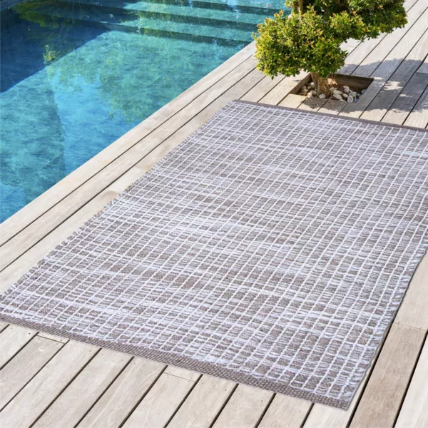 Tapis d'ext�rieur rectangulaire (50 x 80 cm) Bono Ficelle