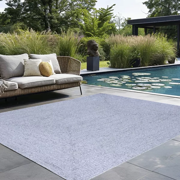 Tapis d'extérieur rectangulaire (160 x 230 cm) Pablo Noir cendré