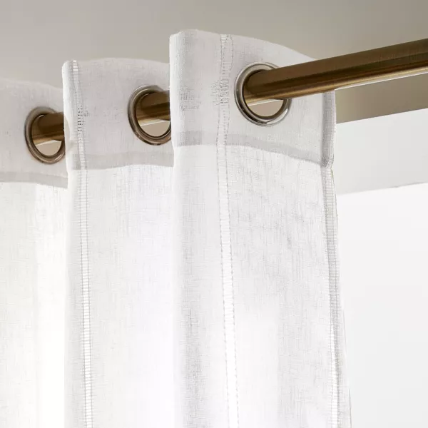 Gardine mit �sen (140 x 280 cm) L�ontine Wei�