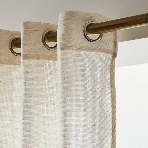 Gardine Leinen-Optik mit �sen (140 x 280 cm) Luca Beige