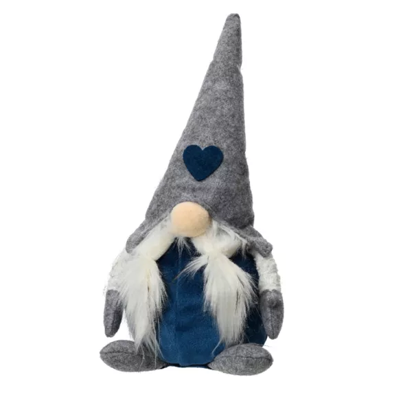 Weihnachtswichtel (H30 cm) Huguette chapeau pointu Grau