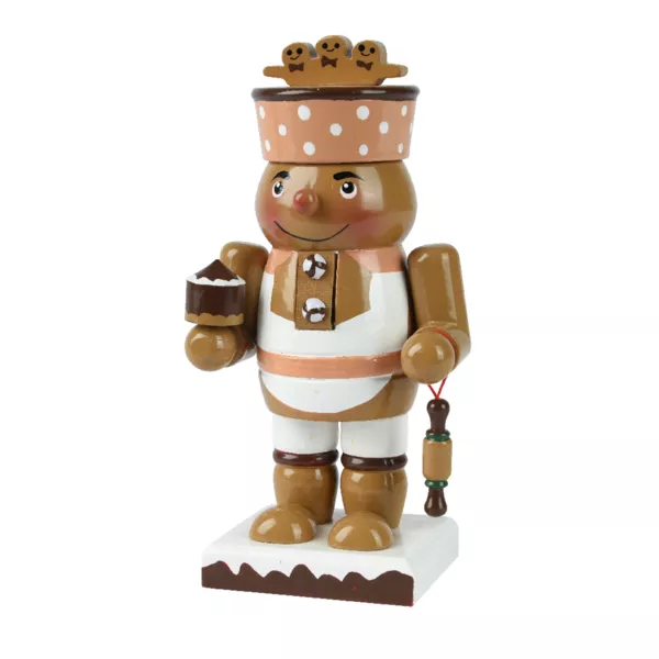 Soldatino Schiaccianoci in legno (H18 cm) Pan di zenzero Goloso