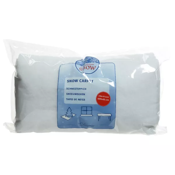 Rektangul�rt sne-t�ppe (600 x 45 cm) Hvid