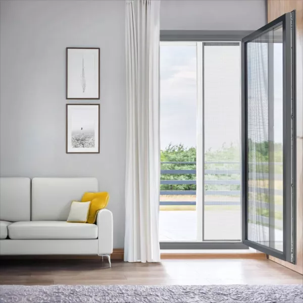 Moustiquaire porte fen�tre enroulable lat�rale (140 x 230 cm) Moustyk Blanc
