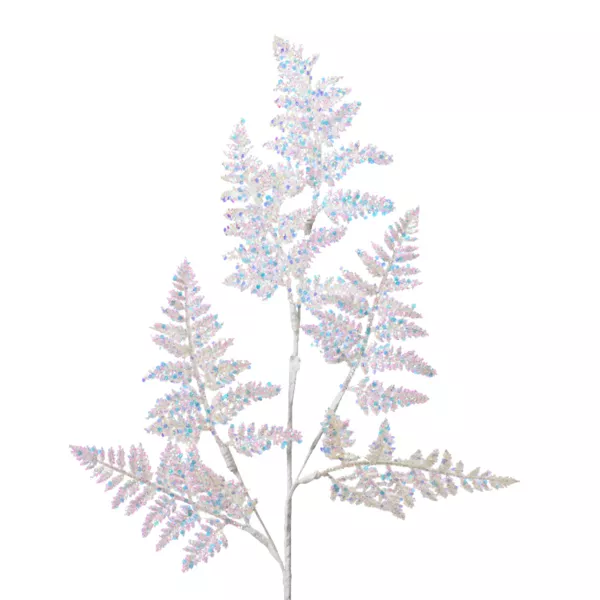 Branche de feuille (H69 cm) Fougère Royale Irisée