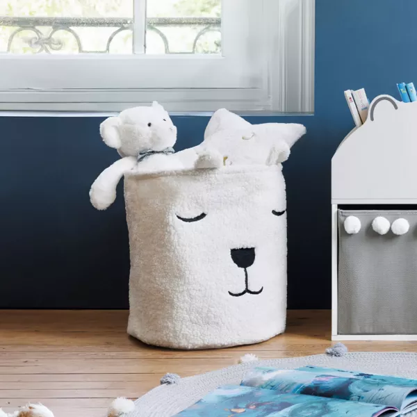 Cesta de juguetes Bouclette Blanco