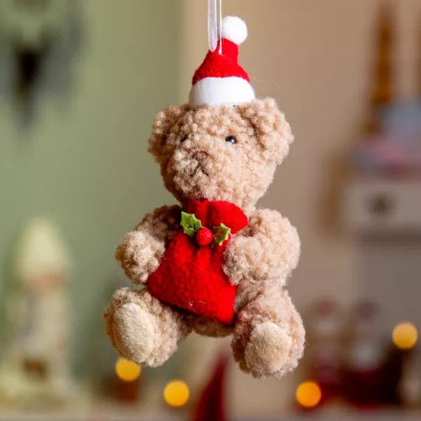 Knuffel om op te hangen (H14 cm) Lison Schattige Beer