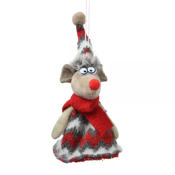 Topolino da appendere (H15 cm) Pip sciarpa accogliente Rosso