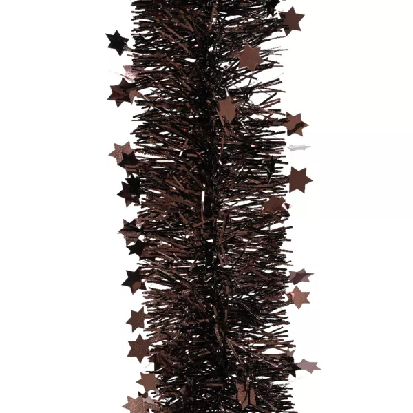 Ghirlanda di Natale (D9 cm) stellata Alpine Nero tartufo