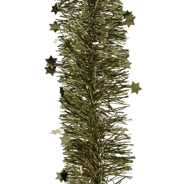 Juleguirlande (D9 cm) med stjerner Alpine Rosmarin Gr�n