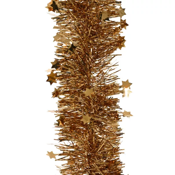 Kerstslinger (D9 cm) met sterren Alpine Pecannoot