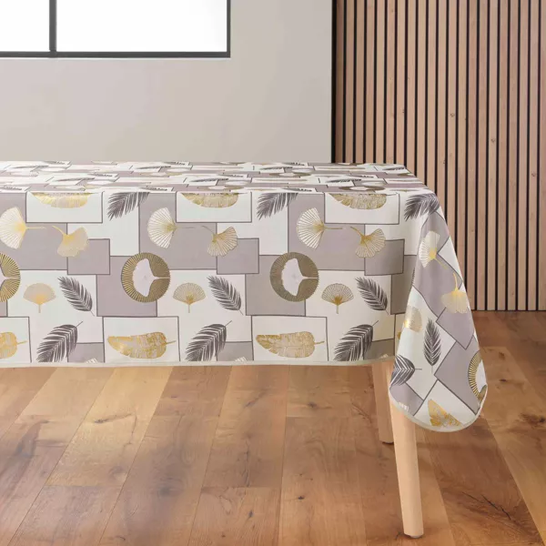 Rechthoekig vlekbestendig tafelkleed (145 x 240 cm) Natane Beige