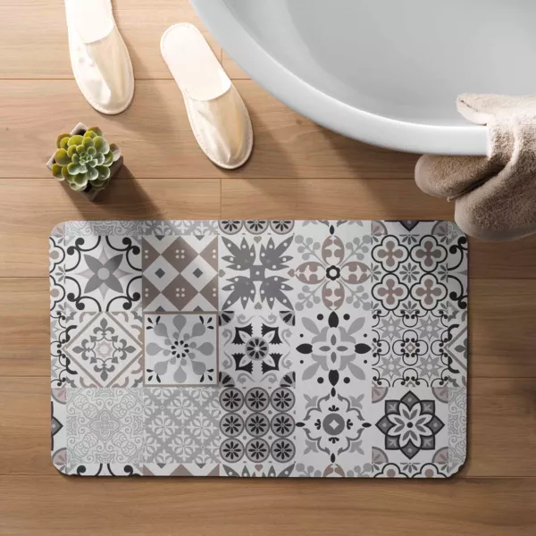 Rutschfester Badteppich (50 x 80 cm) Salou Grau