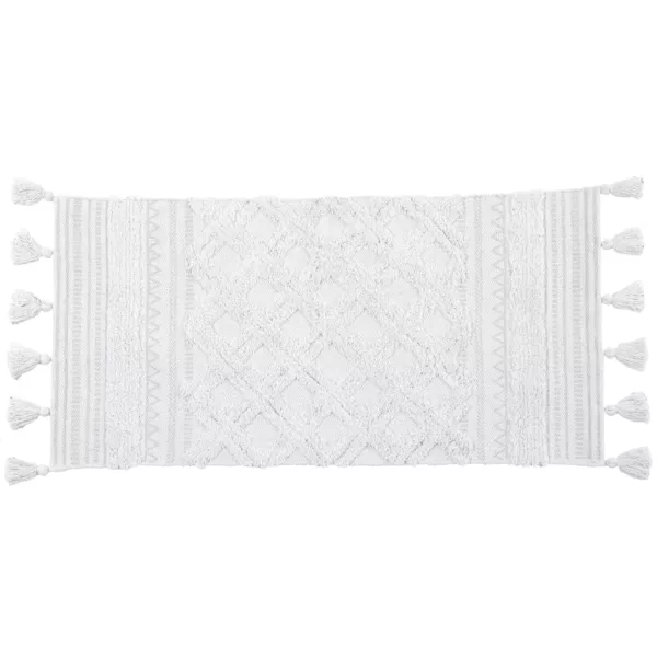 Wohnzimmerteppich Baumwolle (45 x 90 cm) Gabriel Weiß