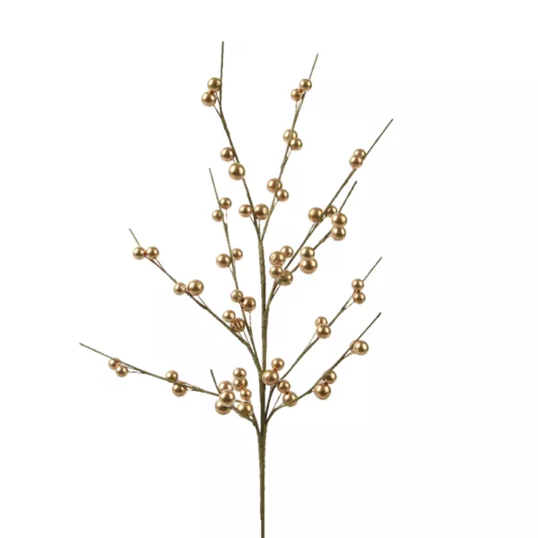 Beerenzweig (H55 cm) Laponie Gold metallic