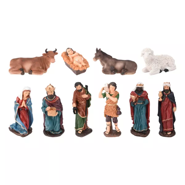 De 10 santons (Hoogte 38 cm) van Ma�l