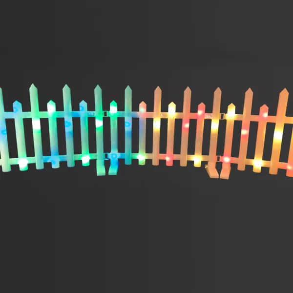 Lot de 8 barrières lumineuses 192 LED (2,80 m x H25 cm) Féerie Multicolore