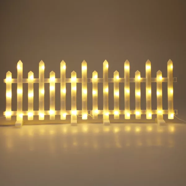 Set van 8 lichtbarri�res 192 LED (2,80 m x H25 cm) Sprookje Warm wit