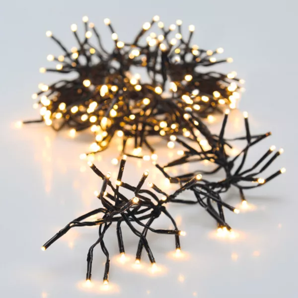 Lichterkette 8,4 m 1152 LED Kabel Schwarz Boa Extra Warmwei�