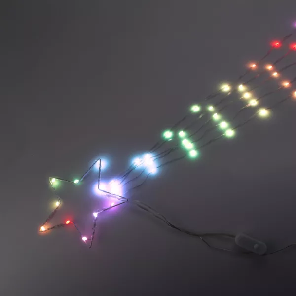 �toile lumineuse Digitale 85 LED H20 cm Star Multicolore