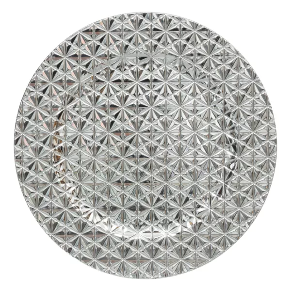24er Set Glasuntersetzer (D33 cm) Luxe Silber