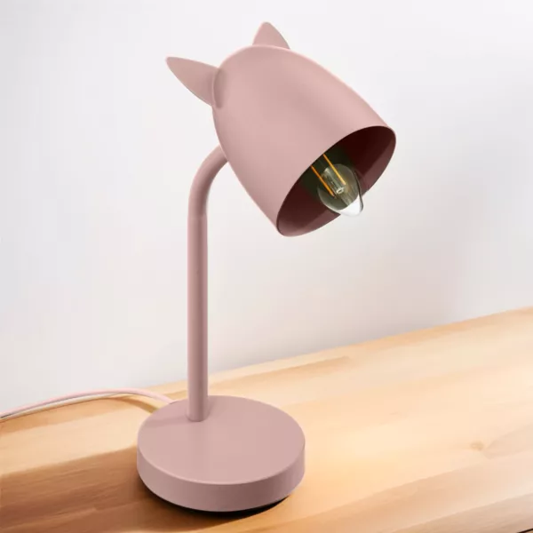 Lampada da scrivania bambini (H31 cm) Orecchie Rosa