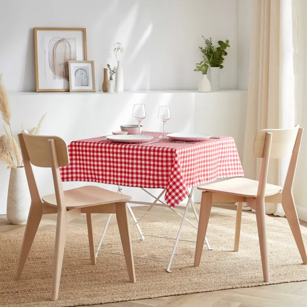 Firkantet dug, pletafvisende (100 x 100 cm) Elise Vichy R�d