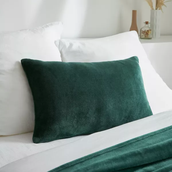 Funda de coj�n rectangular en franela (40 x 60 cm) Didou Verde