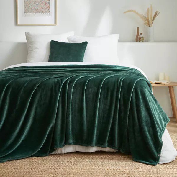 Manta suave en franela (220 x 240 cm) Didou Verde