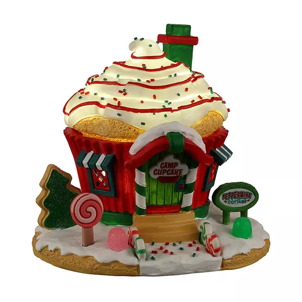 Villaggio di Natale Lemax luminoso Peppermint Cottage
