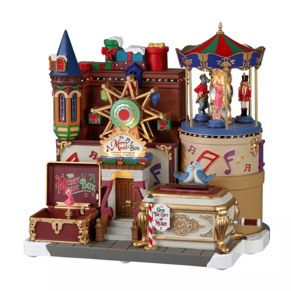 Beleuchtetes, musikalisches und animiertes Lemax Weihnachtsdorf die Spieluhr