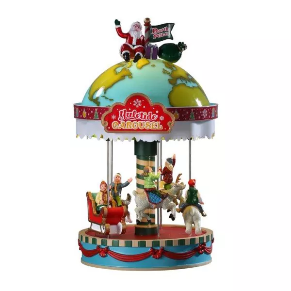 Lemax batteriebetriebene Figuren Yuletide Musikkarussell