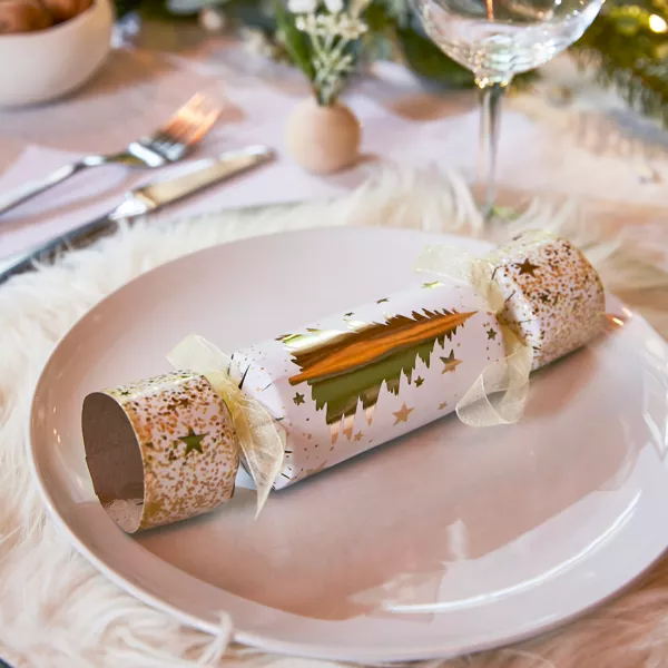 Set di 6 crackers Abete Oro