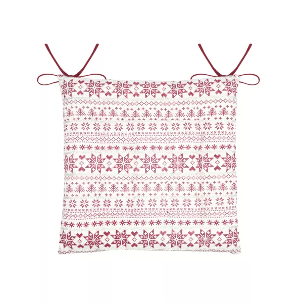 Coussin de chaise carr� coton (38 x 38 cm) Valgenis Ecru 