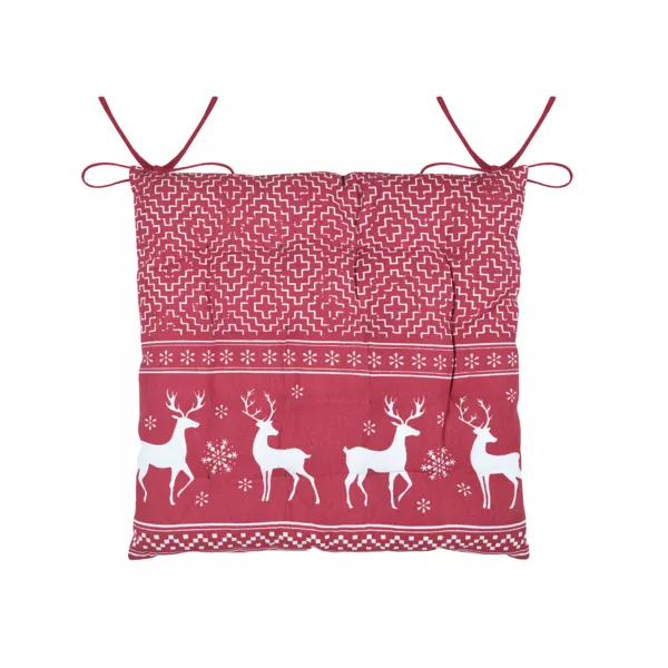 Cuscino per sedia quadrato in cotone (40 x 40 cm) Arbin Rosso