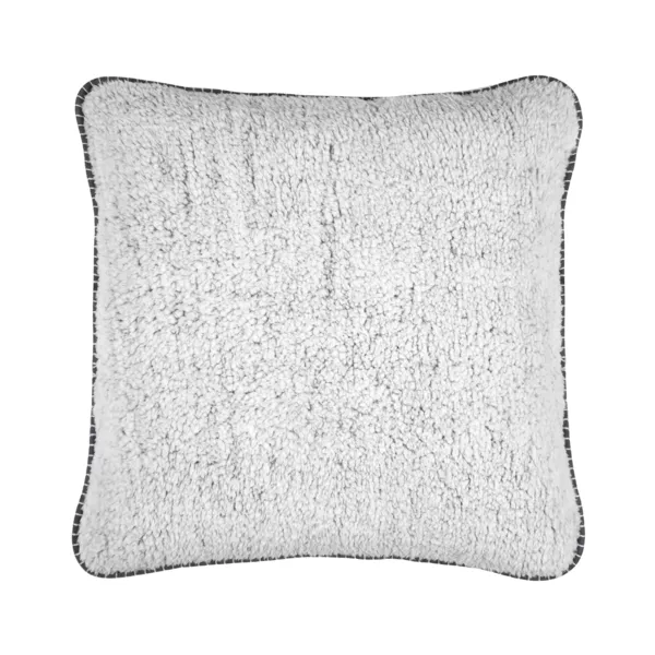 Cuscino quadrato in finta pelliccia (50 x 50 cm) Winston Grigio