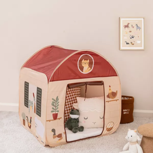 Maison pop up enfant (H85 cm) Ferme Multicolore