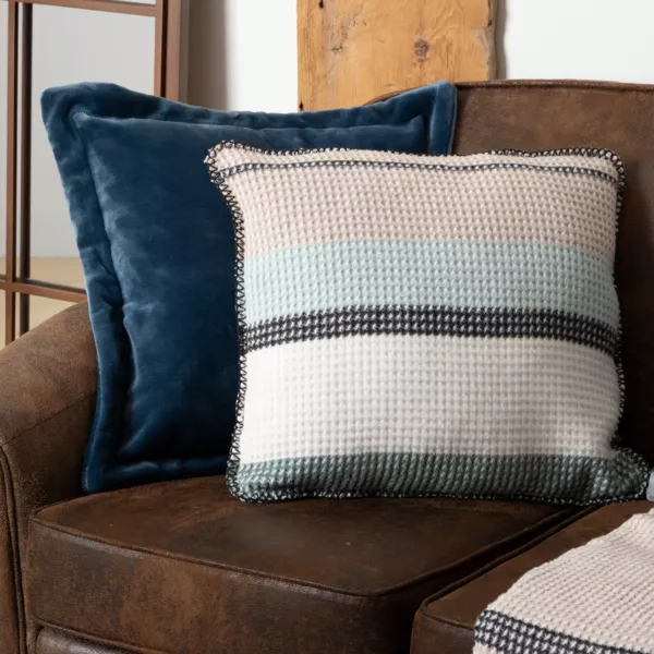 Coussin carr� nid d'abeille (45 x 45 cm) Owen Multicolore