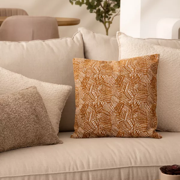 Housse de coussin carr�e (40 x 40 cm) Jeni Marron