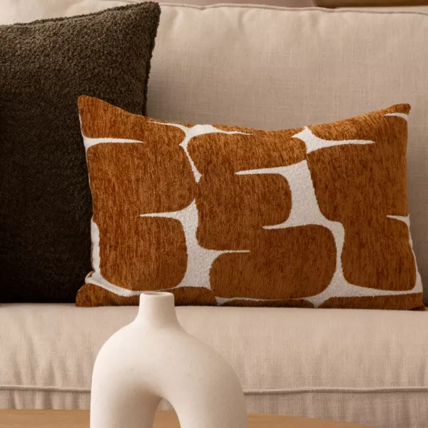 Housse de coussin rectangulaire (30 x 50 cm) Jeni Marron