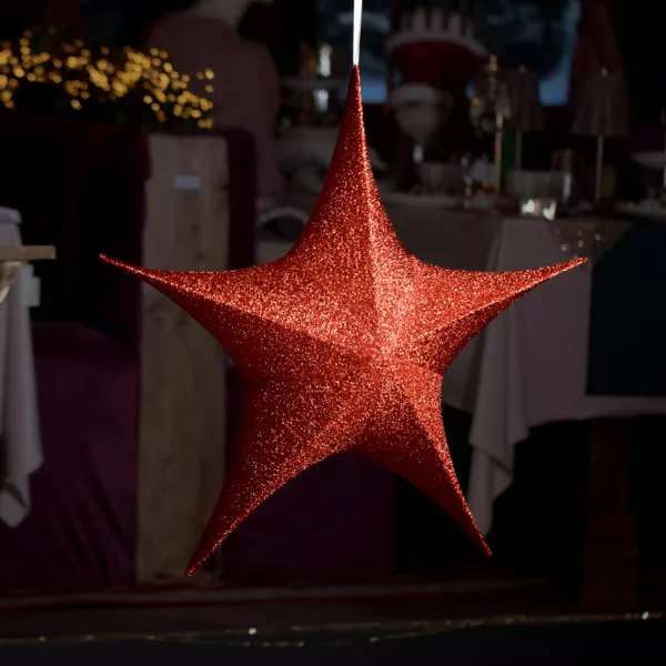 Weihnachtsstern zum Aufh�ngen (D180 cm) Weihnachten Rot