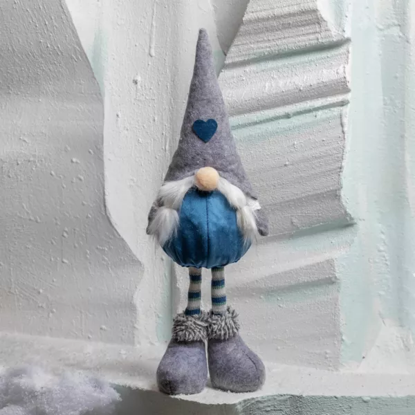 Lutin de No�l (H50 cm) Huguette chapeau pointu Gris