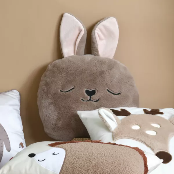 Cuscino quadrato per bambini (35 x 35 cm) Gabin Marrone