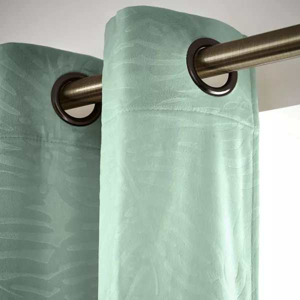 Rideau obscurcissant velours (140 x 180 cm) Fern Vert sauge