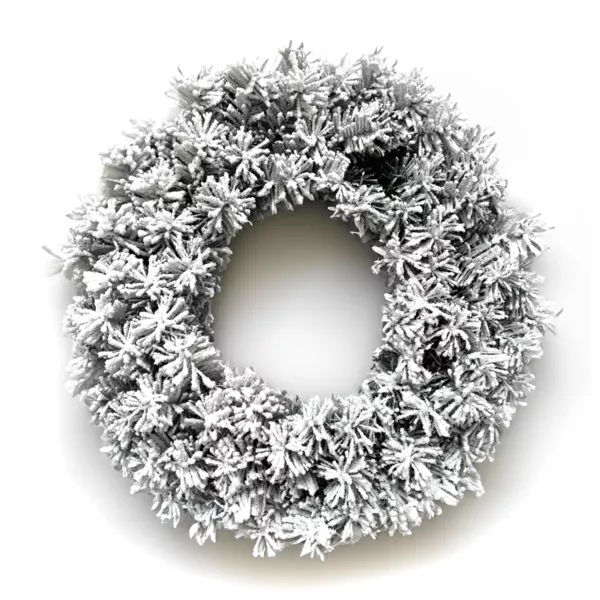 Corona di Natale (D40 cm) Royal Verde innevato