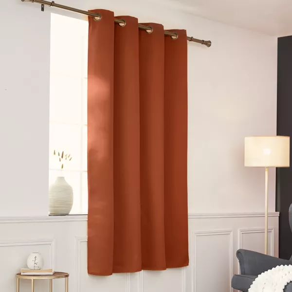 Halbverdunkelnder Thermovorhang (140 x 180 cm) Calore Terrakotta