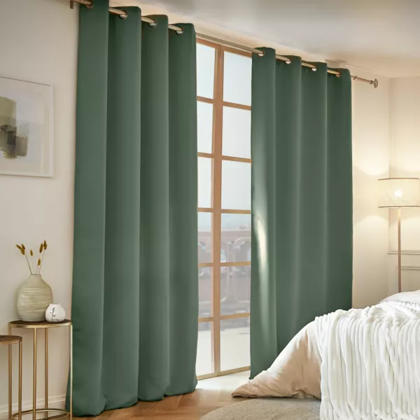 Cortina opaca térmica (140 x 240 cm) Calore Vert romarin