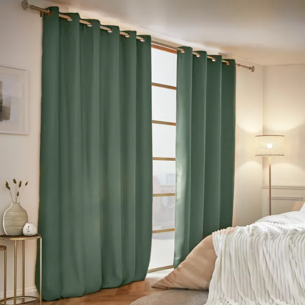 Halbverdunkelnder Thermovorhang (180 x 260 cm) Calore Rosmaringr�n