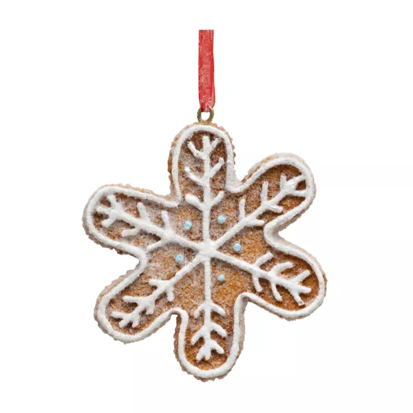 Suspension de No�l (D8 cm) Flocon en cookie